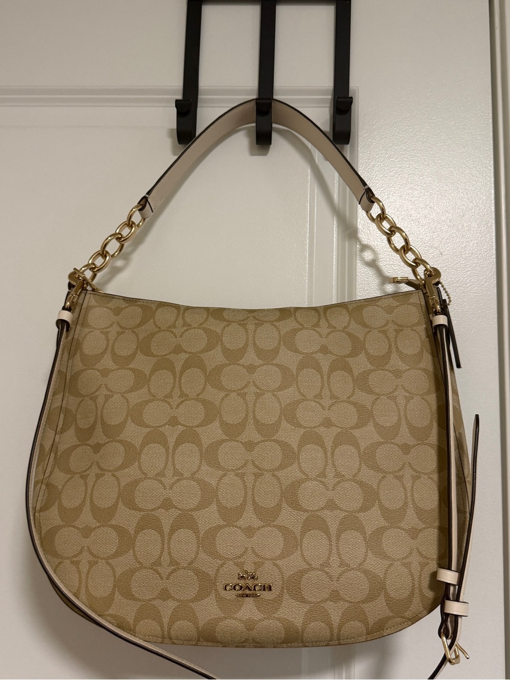 Coach Signature Canvas Light Brown Shoulder and Crossbody bag